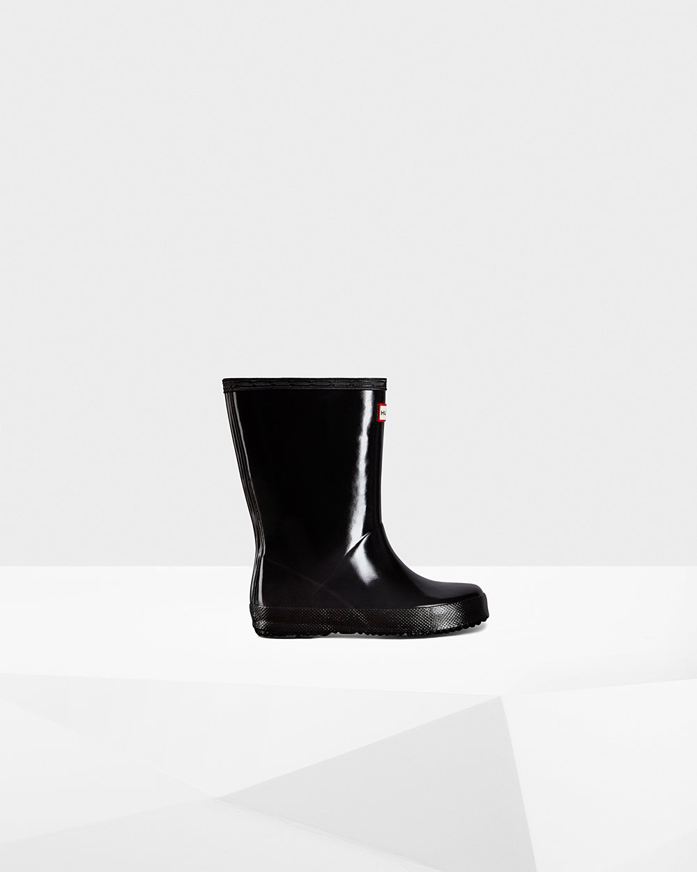 Hunter Niños Original First Classic Gloss - Botas de Lluvia Negras - 459-SWTAVR